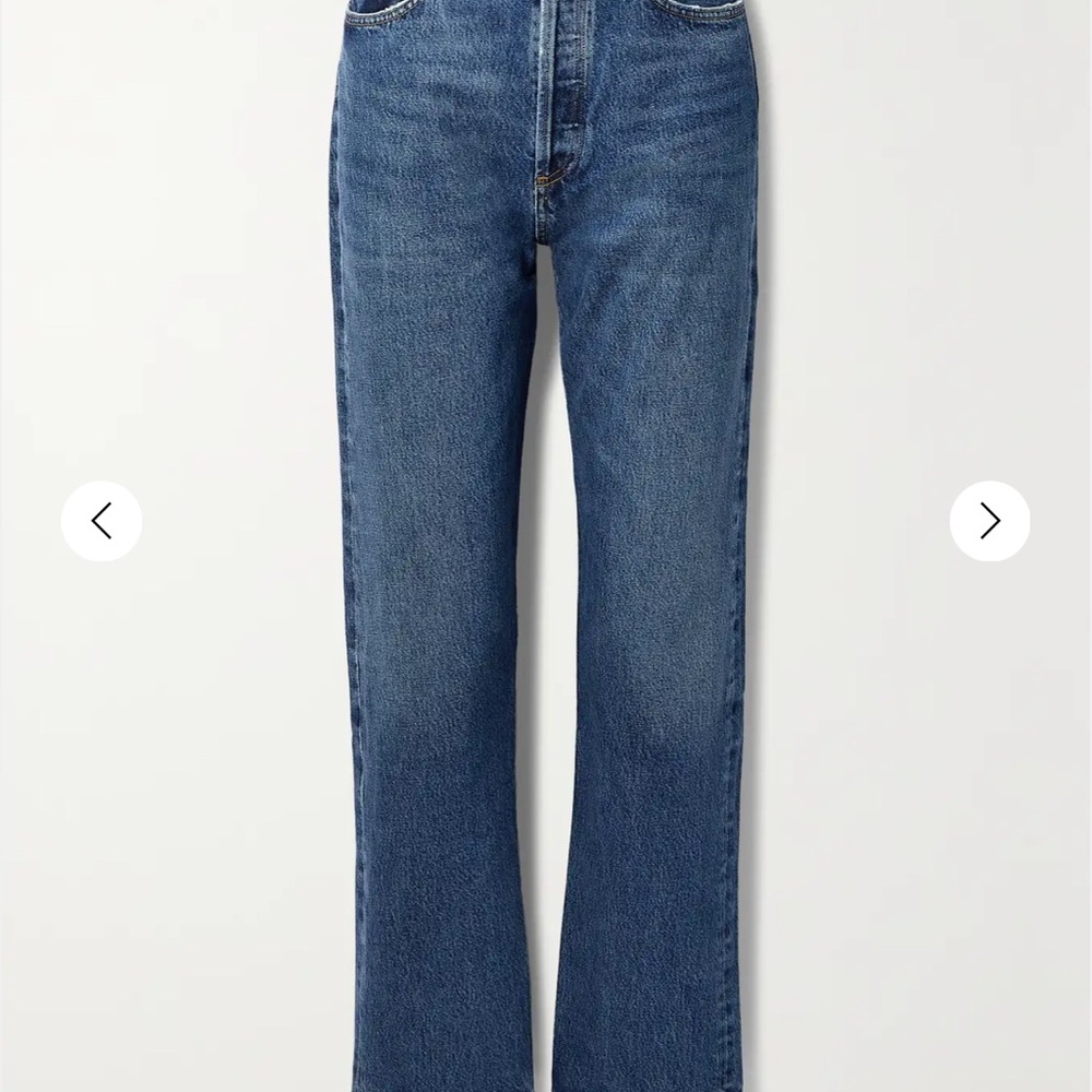 Agolde Blue Flare Wide Leg Jeans